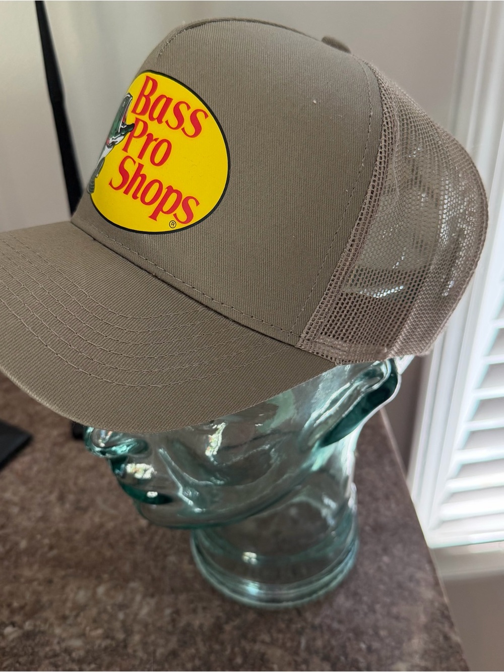 Bass Pro Shop Logo khaki Youth Snapback Hat